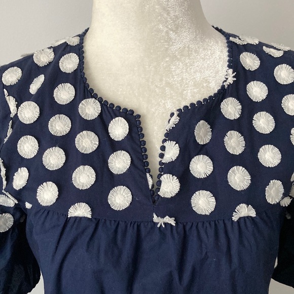 J.Crew Embroidered Dot Ruffle Dress - Picture 3 of 7